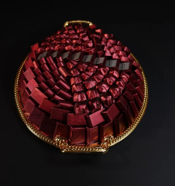 Crimson Cascade Platter